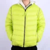 Stand Collar Light Puffer Jacket Asia Sizing “Fluorescent Green”