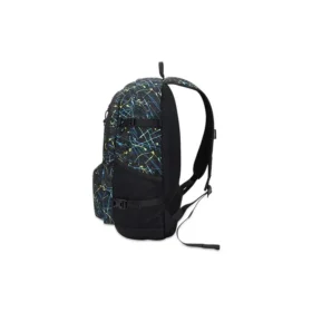 Straight Edge Printed Backpack “Black”