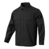 Twill Long Sleeve Button Down Asia Sizing “Black”