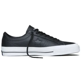 Unisex One Star Leather Low-Top Sneakers Black/White