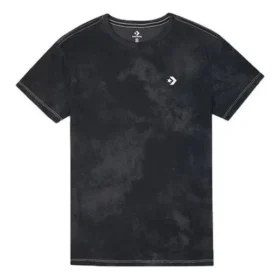 Washed Retro Casual Short Sleeve Black