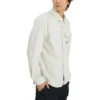 Woven Long Sleeve Button Down Shirt Asia Sizing “White”